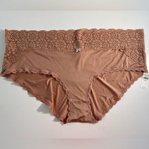 Pink Lace-Trimmed Aerie Panties